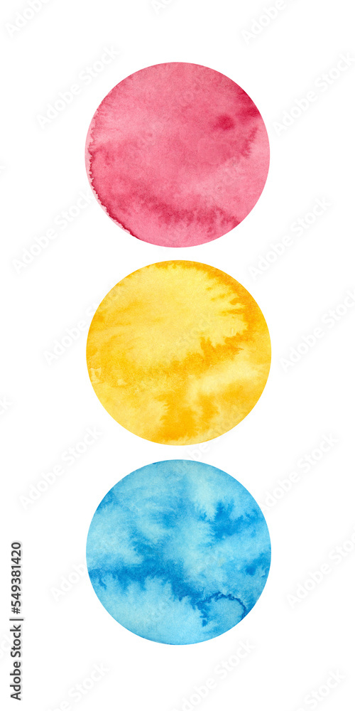 Pansexual pride - watercolor clipart. LGBT art, rainbow clipart Stock ...