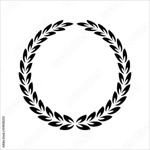 victory symbol, Branches of olives icon vector, laurel, wreath, awards, roman, victory, crown, winner, ornate, color editable. EPS 10 