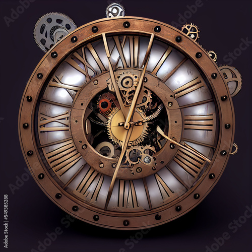 Mechanical clock 0ld photo