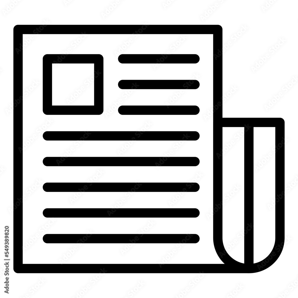 Newspaper Icon Style