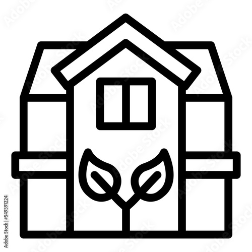 Eco House Icon Style