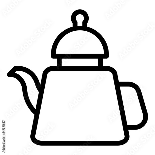 Tea Pot Icon Style