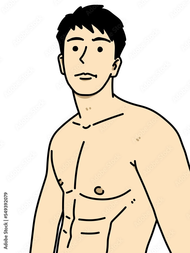 cute man cartoon on white background cute man cartoon on white background