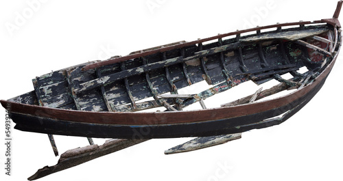Isolated PNG cutout of a ship wreck on a transparent background