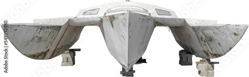 Tableau sur toile Isolated PNG cutout of a ship wreck on a transparent background