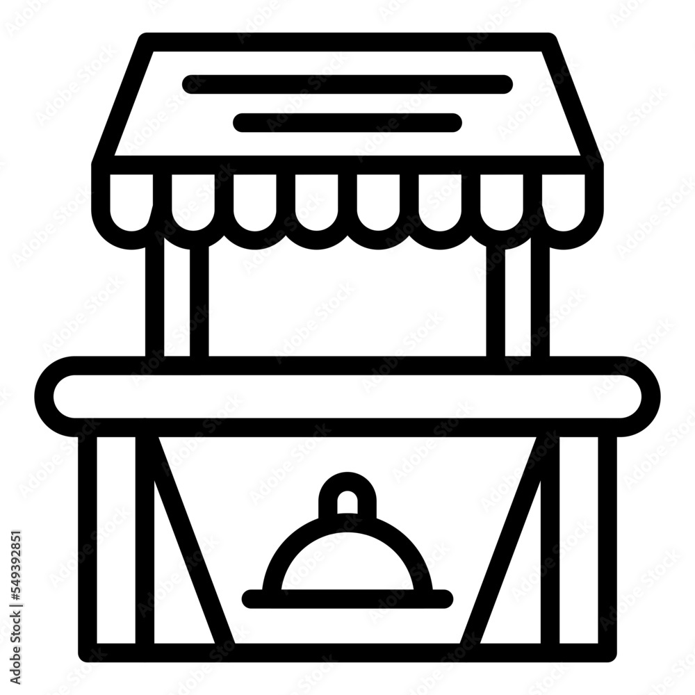 Food Stall Icon Style Food Stall Icon Style