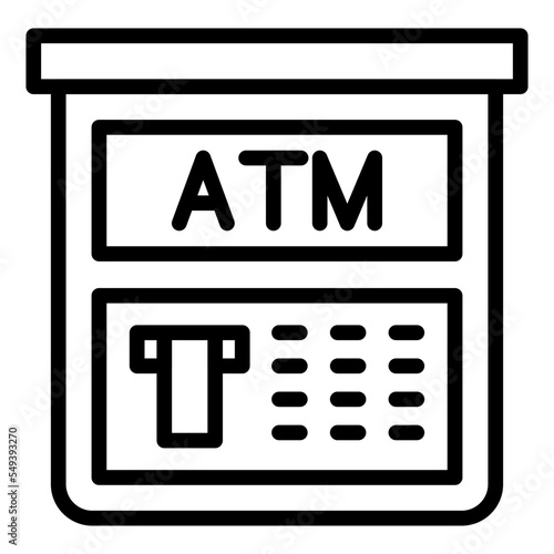 Atm Machine Icon Style