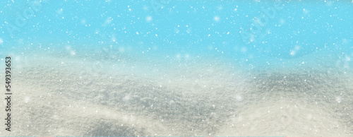 snow snowfall starsl background winter season weather background - 3d rendering