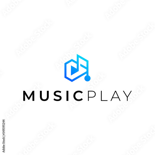 music and play logo design Free Download music and play logo design - GFXLoad