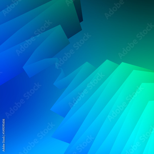 Zigzag pattern, with a trendy neon colored gradient. Modern 3d rendering graphic. Digital illustration