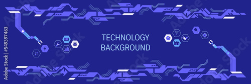 Hi-tech digital technology and engineering theme Industry 4.0 intelligence technology with robotic arm. Smart industrial revolution in factory process, Isolated flat vector illustration background