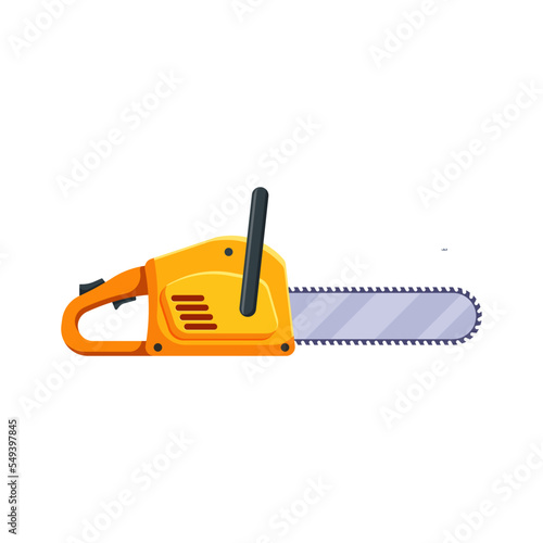 Chainsaw isolated on white background