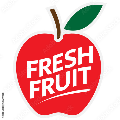 Fresh Fruit sticker badge png transparent. Stiker label design element for fresh fruit