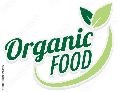 Organic food product badge transparent design element. Sticker organic clipart