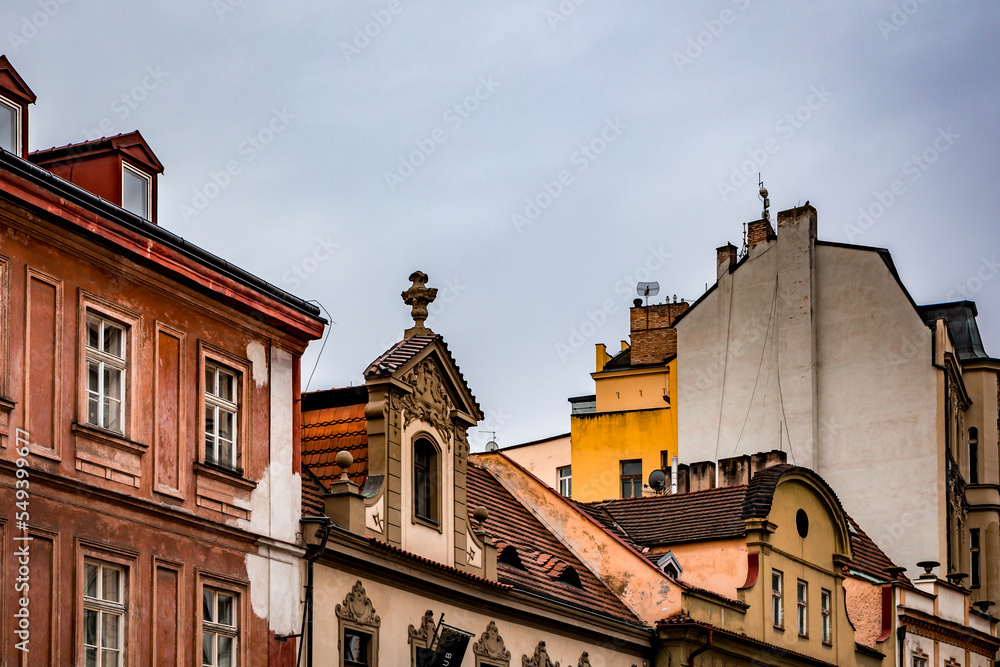 Maisons anciennes à Prague, en république tchèque