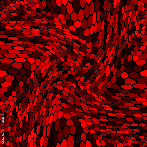 Monochrome seamless honey pattern with halftone hex cells in linear style