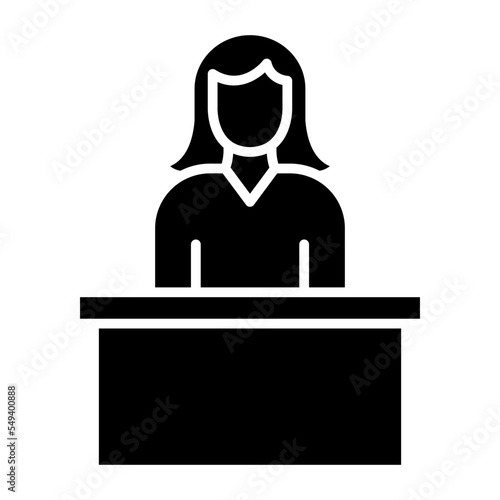 Receptionist Icon Style