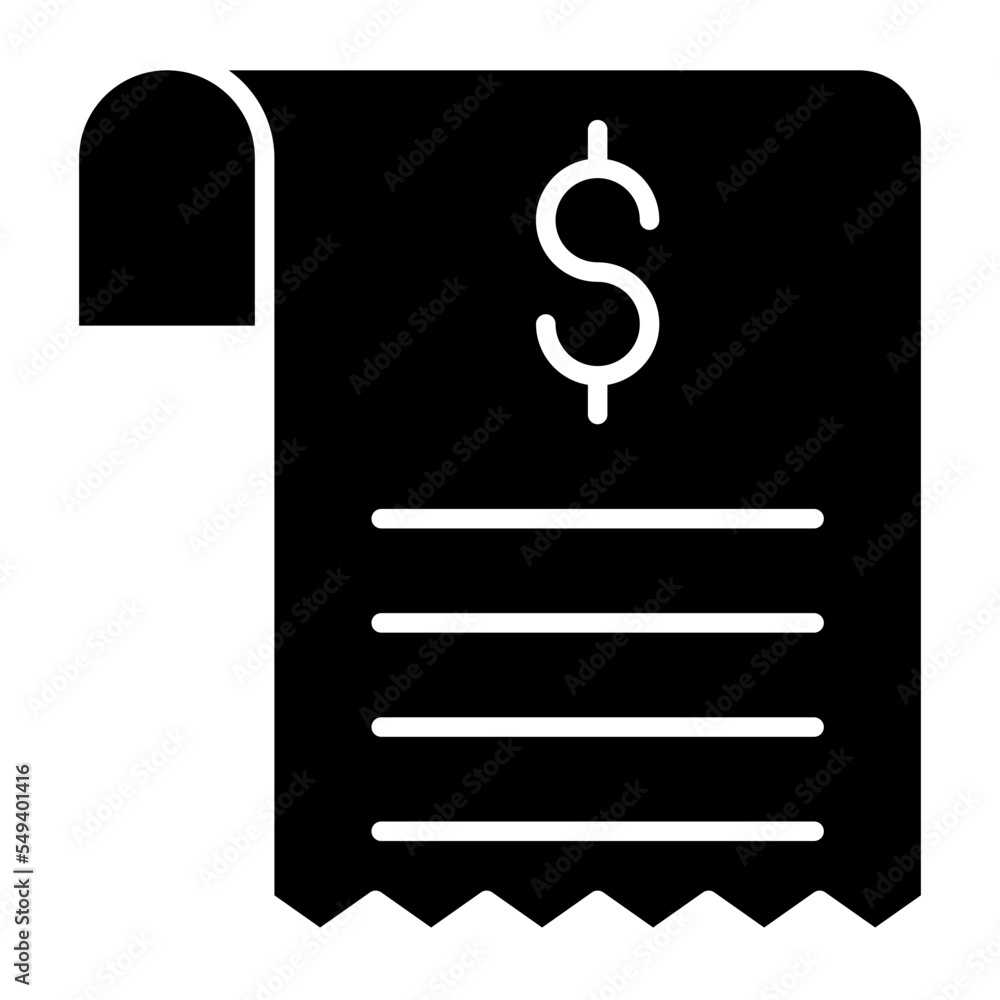 Receipt Icon Style Receipt Icon Style