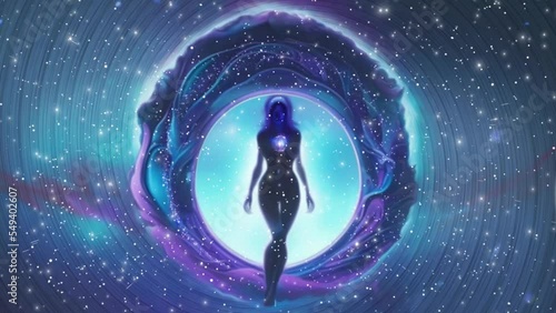 Goddess Cosmic Portal Meditation Animation, Video, Visualizer photo