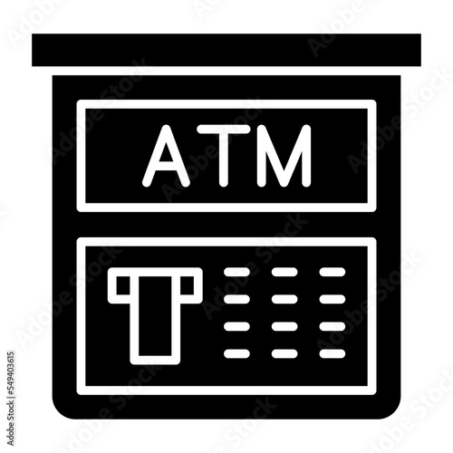 Atm Machine Icon Style