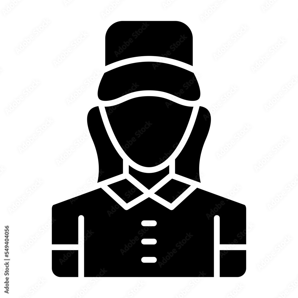 Delivery Women Icon Style Delivery Women Icon Style
