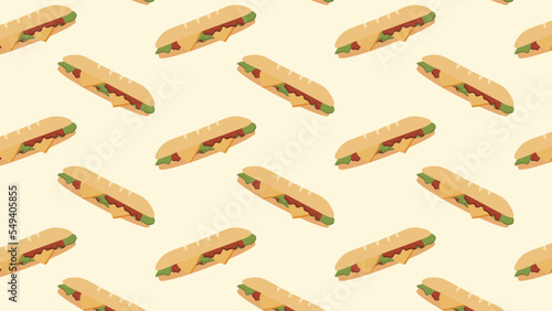submarine sandwich desing banner, poster, background pattern