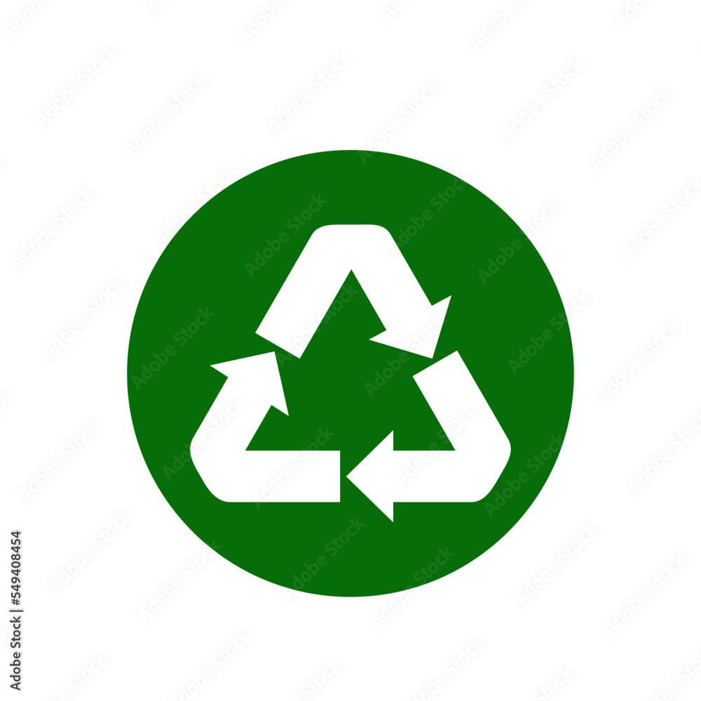 Recycle icon vector logo design template Recycle icon vector logo design template