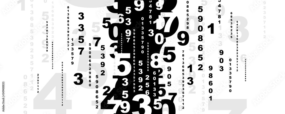 abstract background with numbers abstract background with numbers