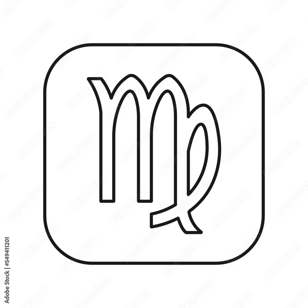 Virgo icon. Astrology symbol modern, simple, vector, icon for website design, mobile app, ui. Vector Illustration Virgo icon. Astrology symbol modern, simple, vector, icon for website design, mobile app, ui. Vector Illustration