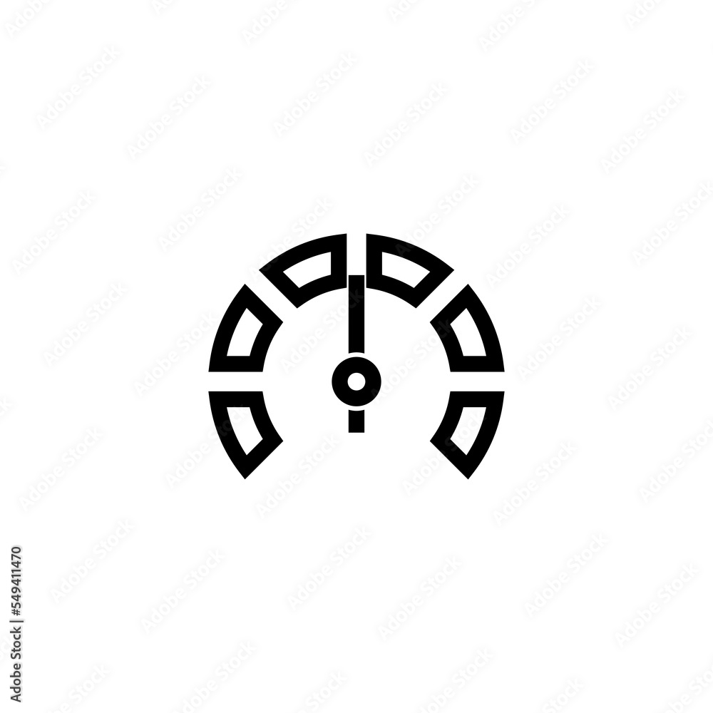 Speedometer, tachometer icon. Speed sign logo isolated on white background Speedometer, tachometer icon. Speed sign logo isolated on white background