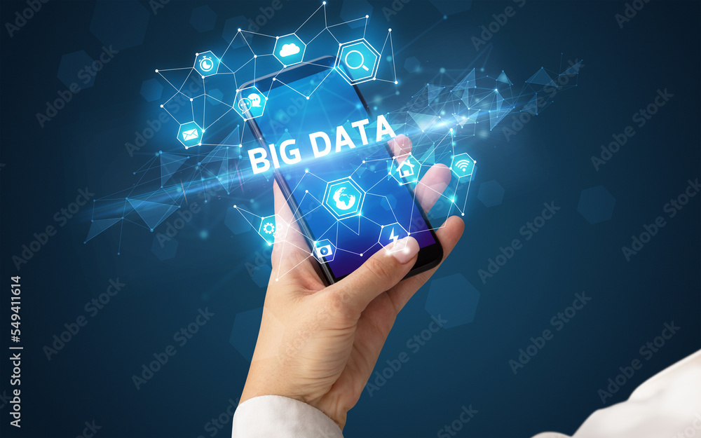 Hand using smartphone with technology concept Hand using smartphone with technology concept