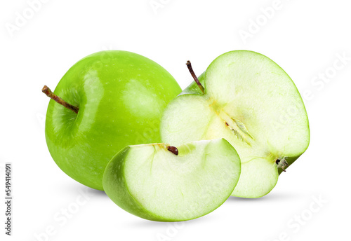 Green apple Isolated on transparent png