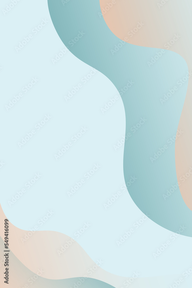 free space pastel blue background with turquoise and orange waves free space pastel blue background with turquoise and orange waves