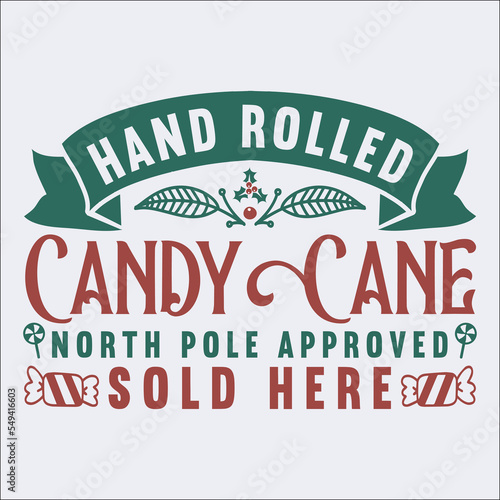 Hand rolled candy can north pole appoved sold here