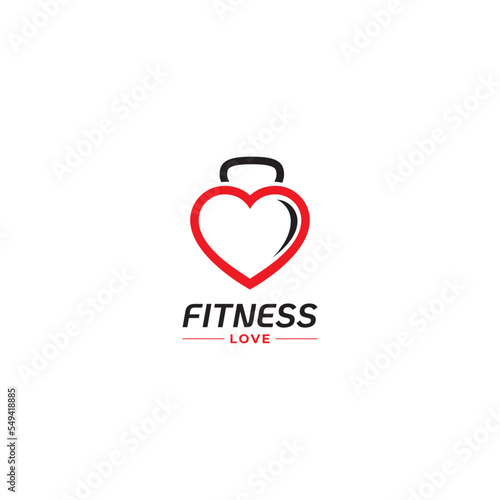 Love fit Fitness Logo Template