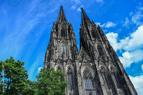 Cologne Cathedral, Germany. Catholic Cathedral of Saint Peter in Köln is Germanay's most visited landmark. Second tallest church in Europe. 