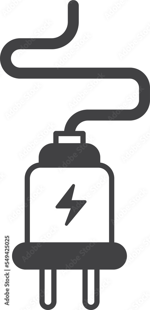 power plug illustration in minimal style power plug illustration in minimal style