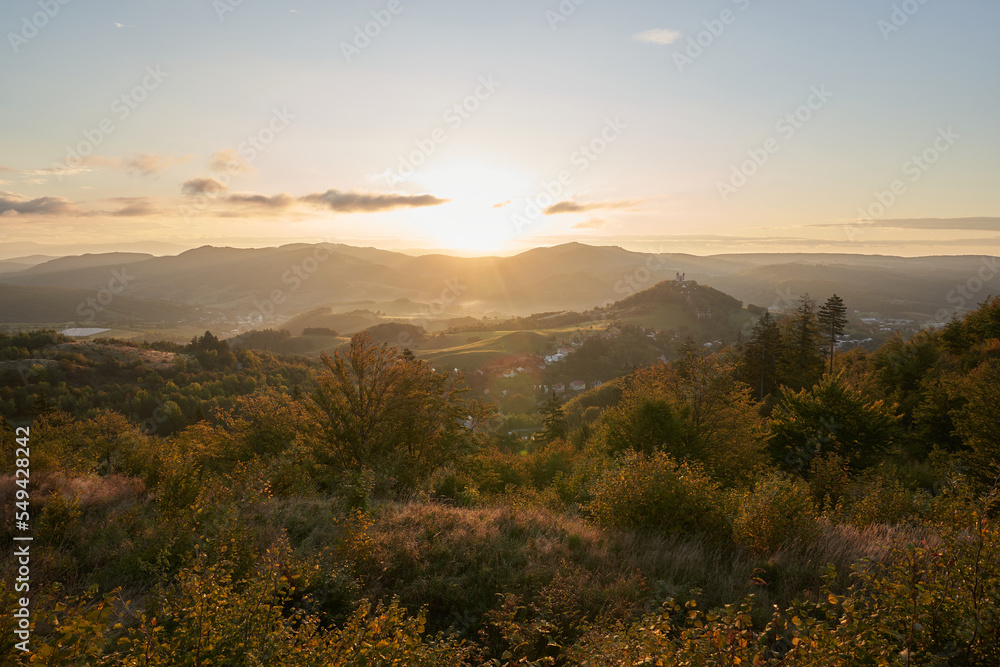 Sunrise mountain landscape in Slovakia