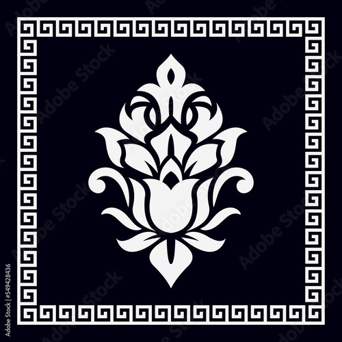 Damask bandana pattern, victorian royal pattern bandana shawl, hijab, neck scarf, tablecloth