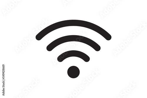 Wi Fi symbol signal connection. Vector wireless internet technology sign. Wifi network communication icon.