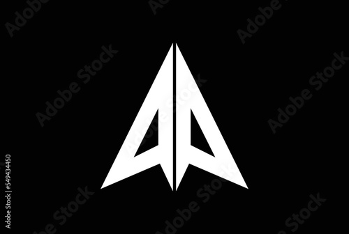 Elegant minimal letter symbol. Alphabet A OR A A logo design. photo