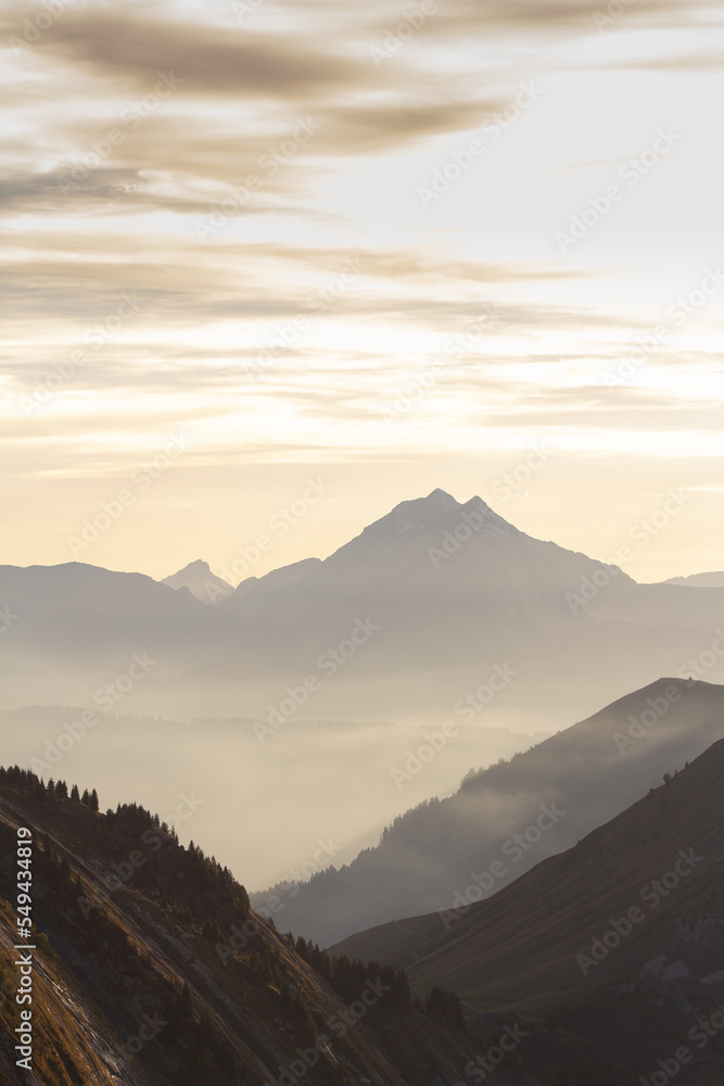 Swiss alps sunset Swiss alps sunset