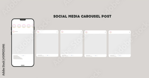 Social media post template