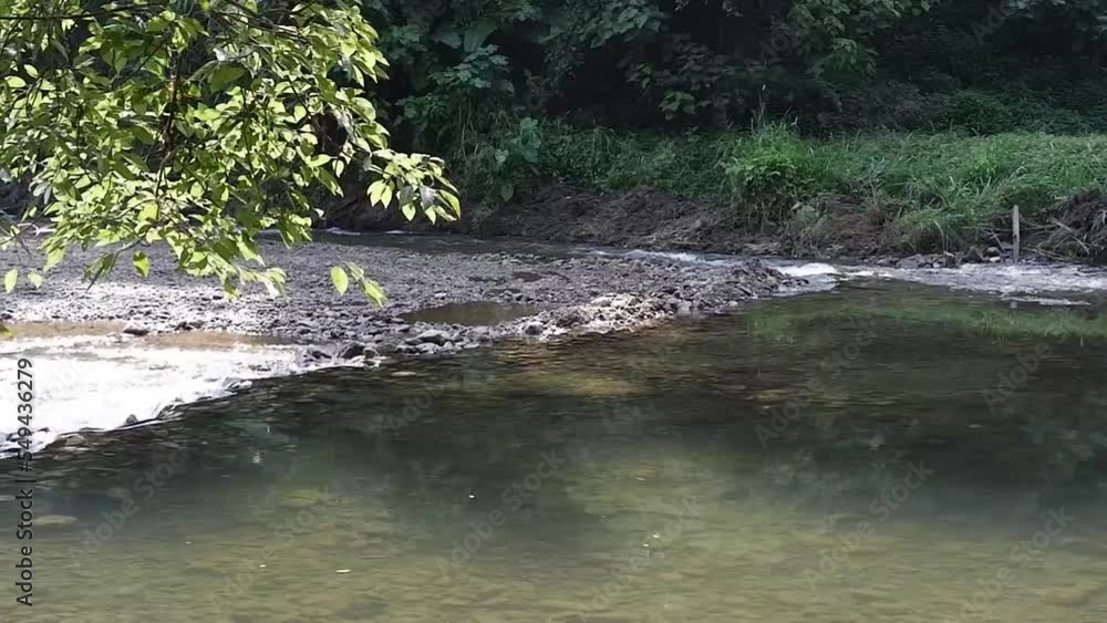 Views stream of water and construction of reservoirs or diverts. Views stream of water and construction of reservoirs or diverts.