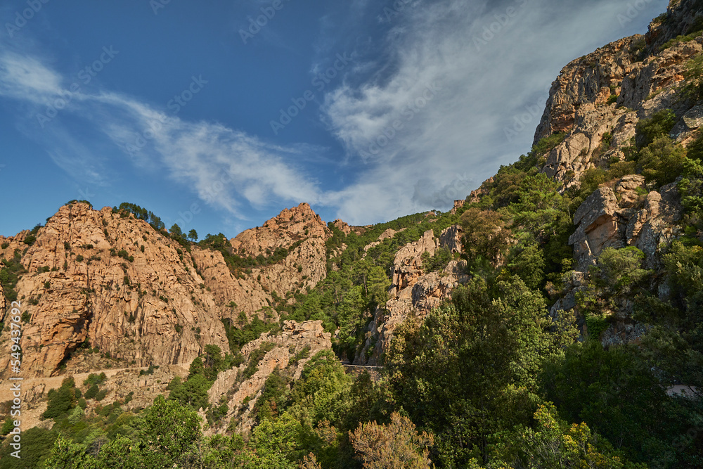 red rocks of Calanche on Corsica