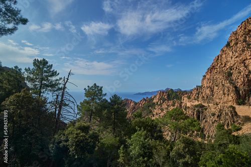 red rocks of Calanche on Corsica