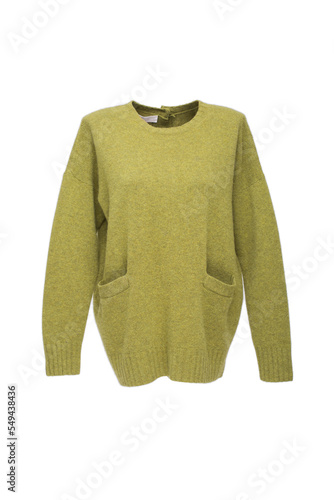 Women's sweater on an invisible mannequin