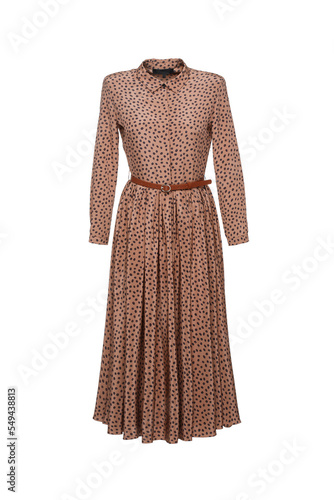 Women's dress on an invisible mannequin