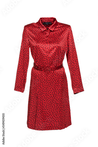 Women's dress on an invisible mannequin