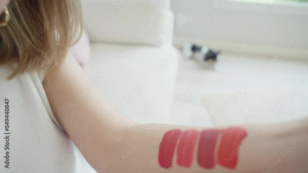 Influencer youtuber adult asia woman people blogger live talk chat review lipstick swatch color on IG reel instagram tiktok shop. Vlogger happy side hustle fun reviewer blog vlog social media page app Influencer youtuber adult asia woman people blogger live talk chat review lipstick swatch color on IG reel instagram tiktok shop. Vlogger happy side hustle fun reviewer blog vlog social media page app